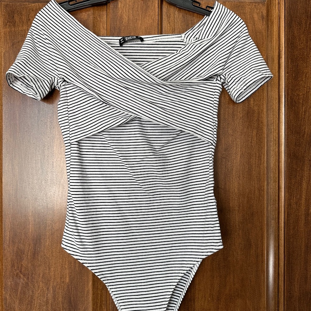 Striped bodysuit